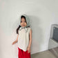 《予約》Natural Button Sleeveless / andbutter