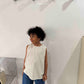 《予約》Natural Button Sleeveless / andbutter
