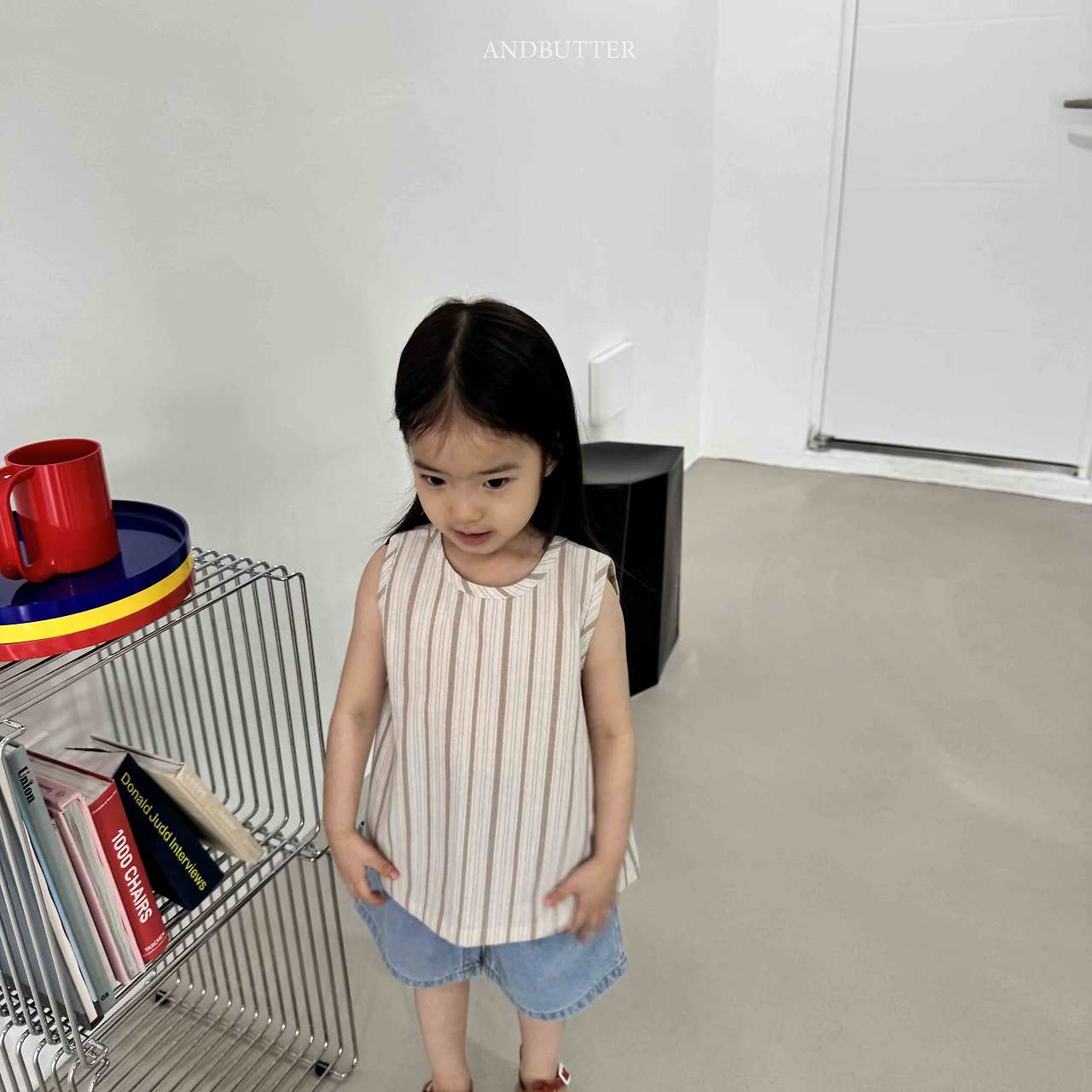 《予約》Natural Button Sleeveless / andbutter