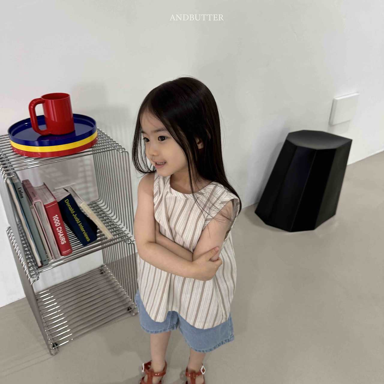 《予約》Natural Button Sleeveless / andbutter