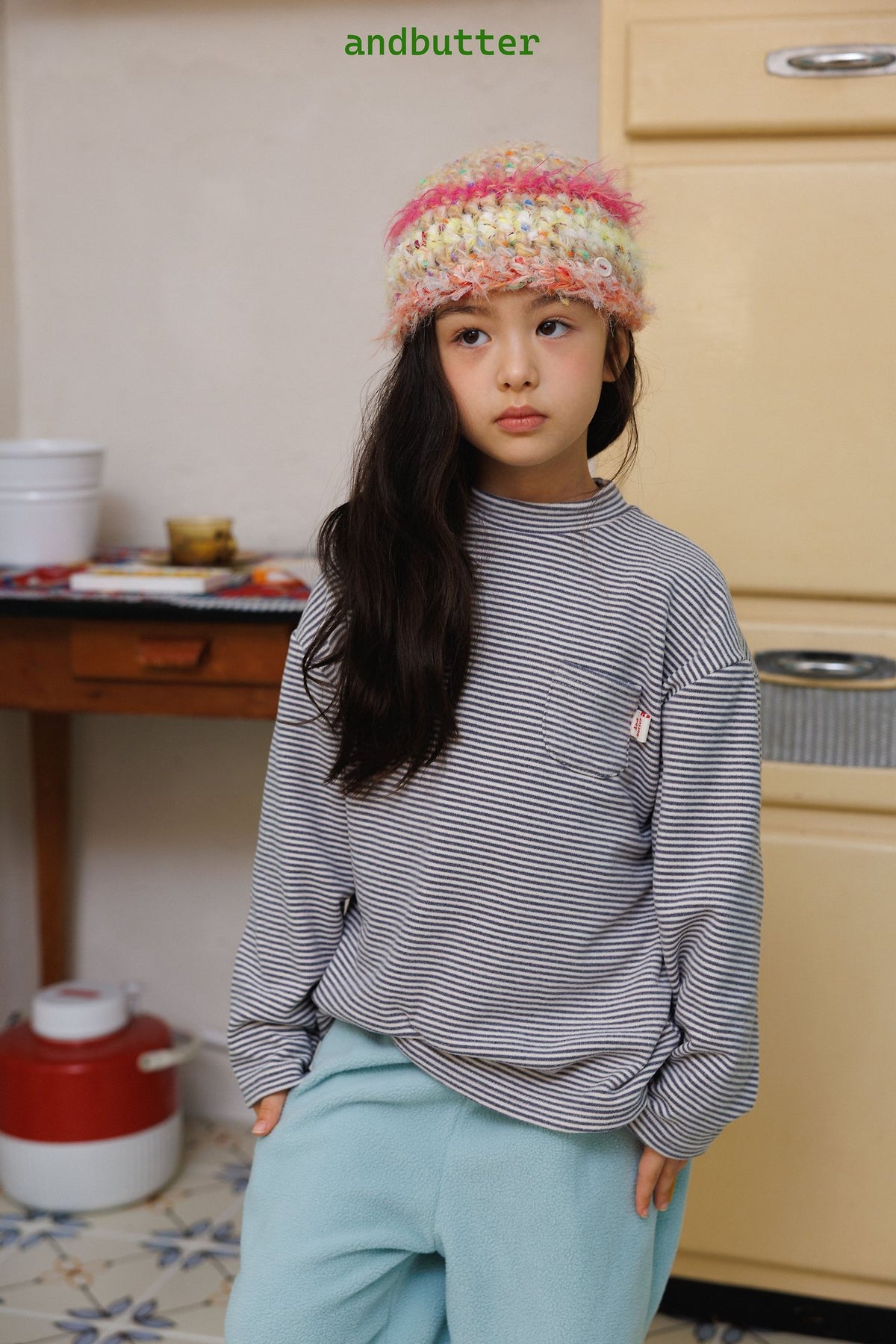 《予約》Mini Pocket Mock Neck / ANDBUTTER