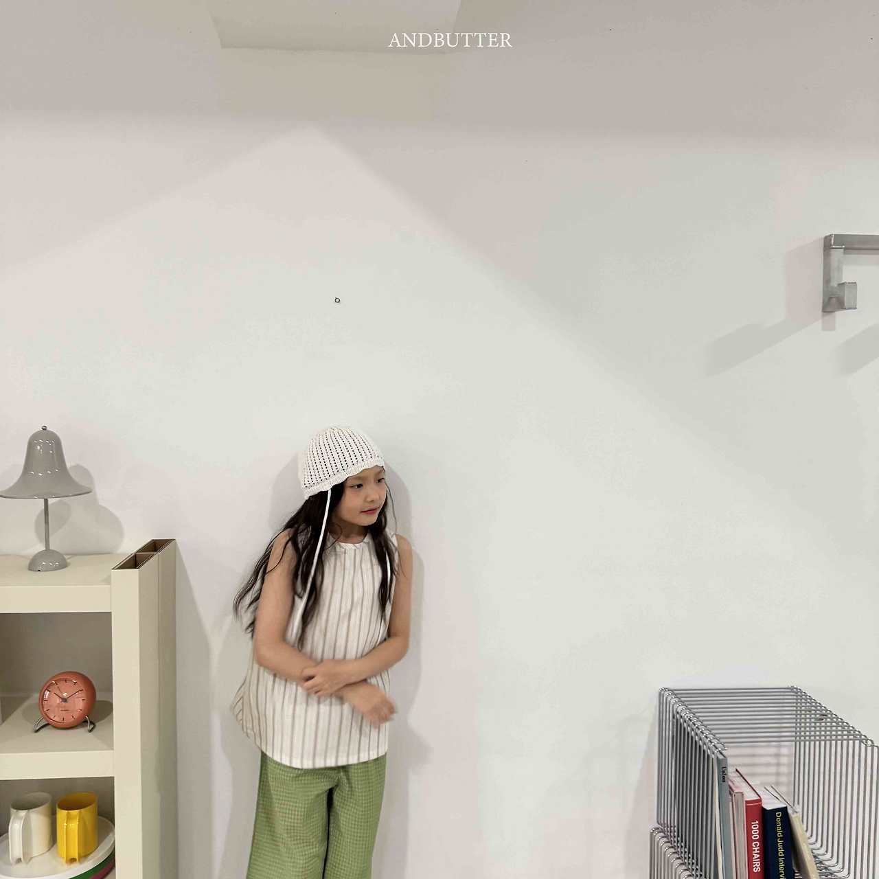 《予約》Natural Button Sleeveless / andbutter