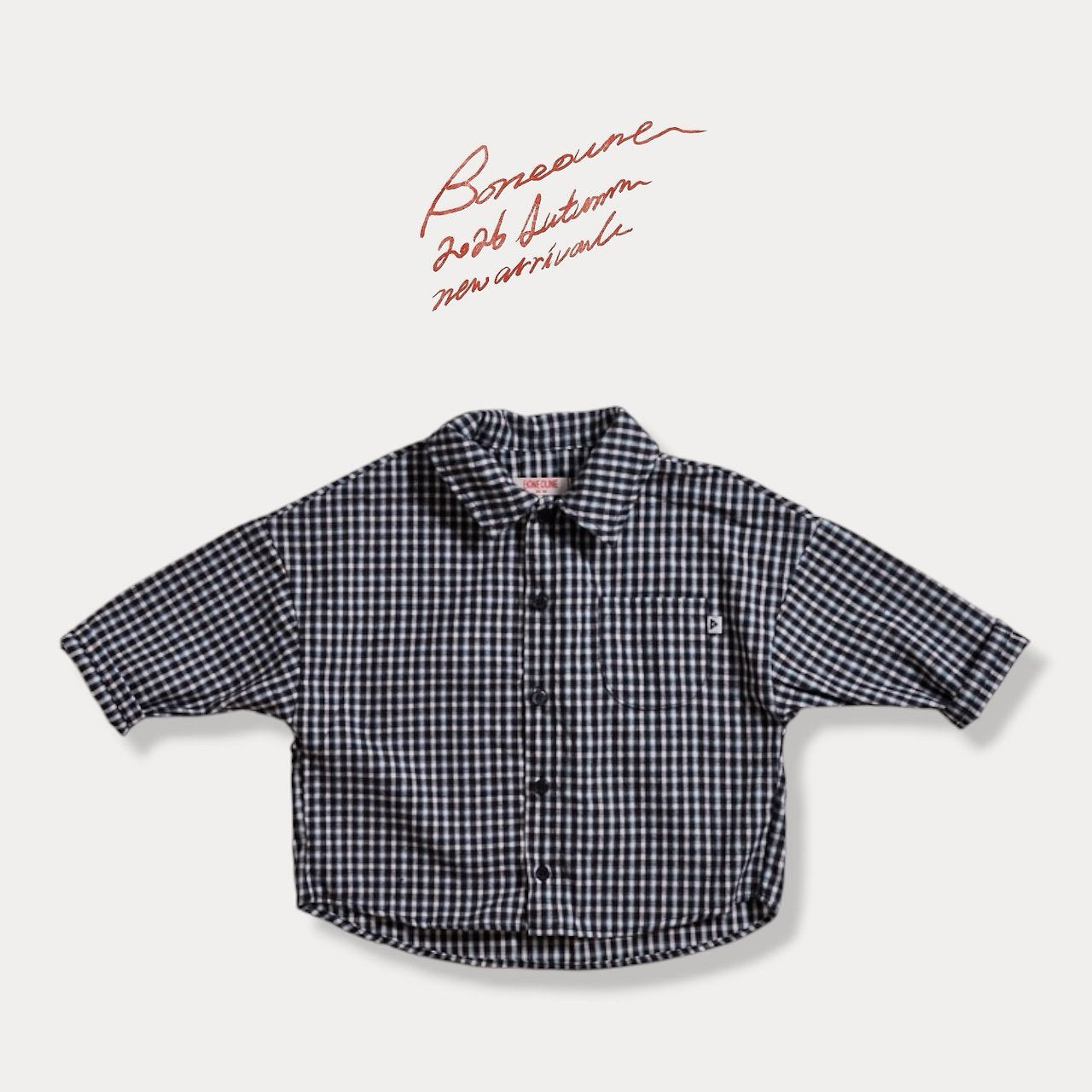 《予約》Go Go Check Shirt / BONEOUNE