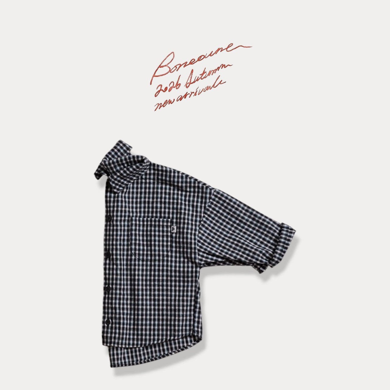 《予約》Go Go Check Shirt / BONEOUNE