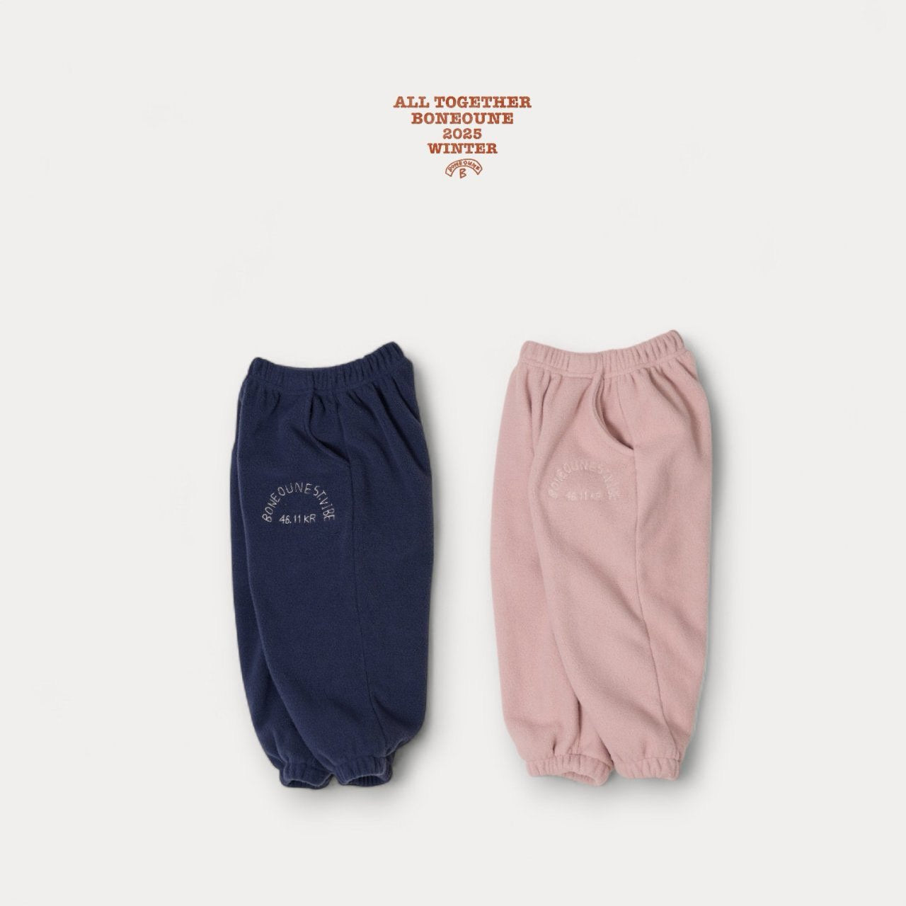 《予約》Rose Fleece Jogger Pants / Boneoune