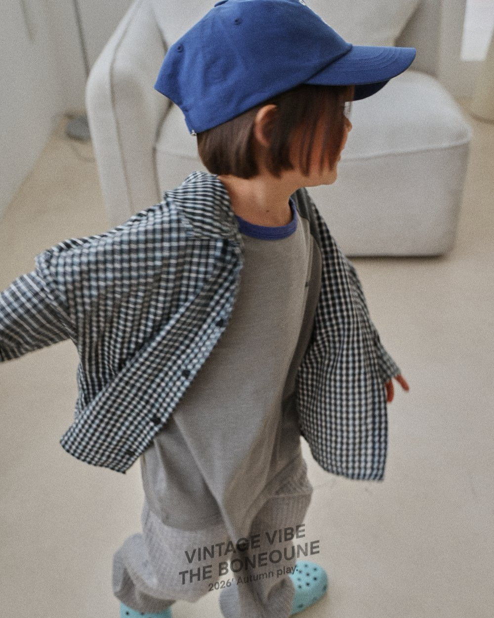 《予約》Go Go Check Shirt / BONEOUNE