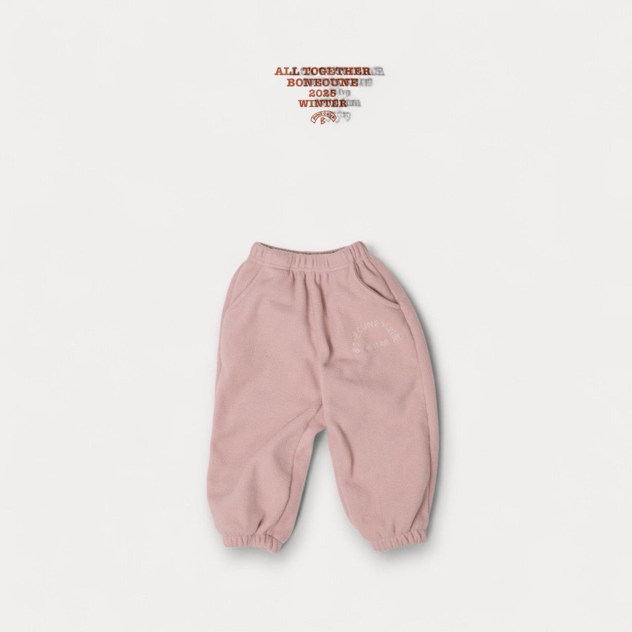 《予約》Rose Fleece Jogger Pants / Boneoune