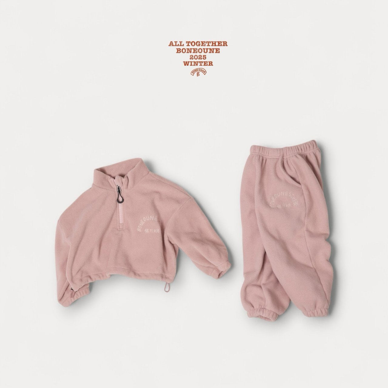 《予約》Rose Fleece Jogger Pants / Boneoune
