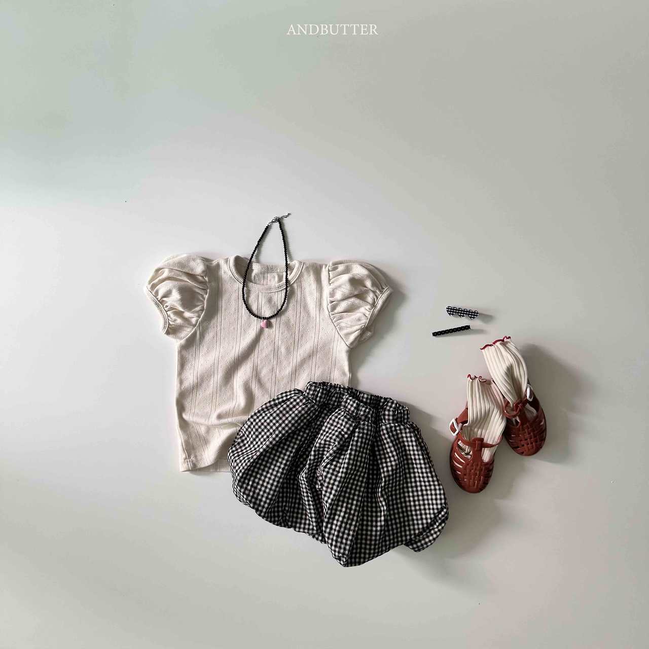 《予約》Check Balloon Pants / andbutter