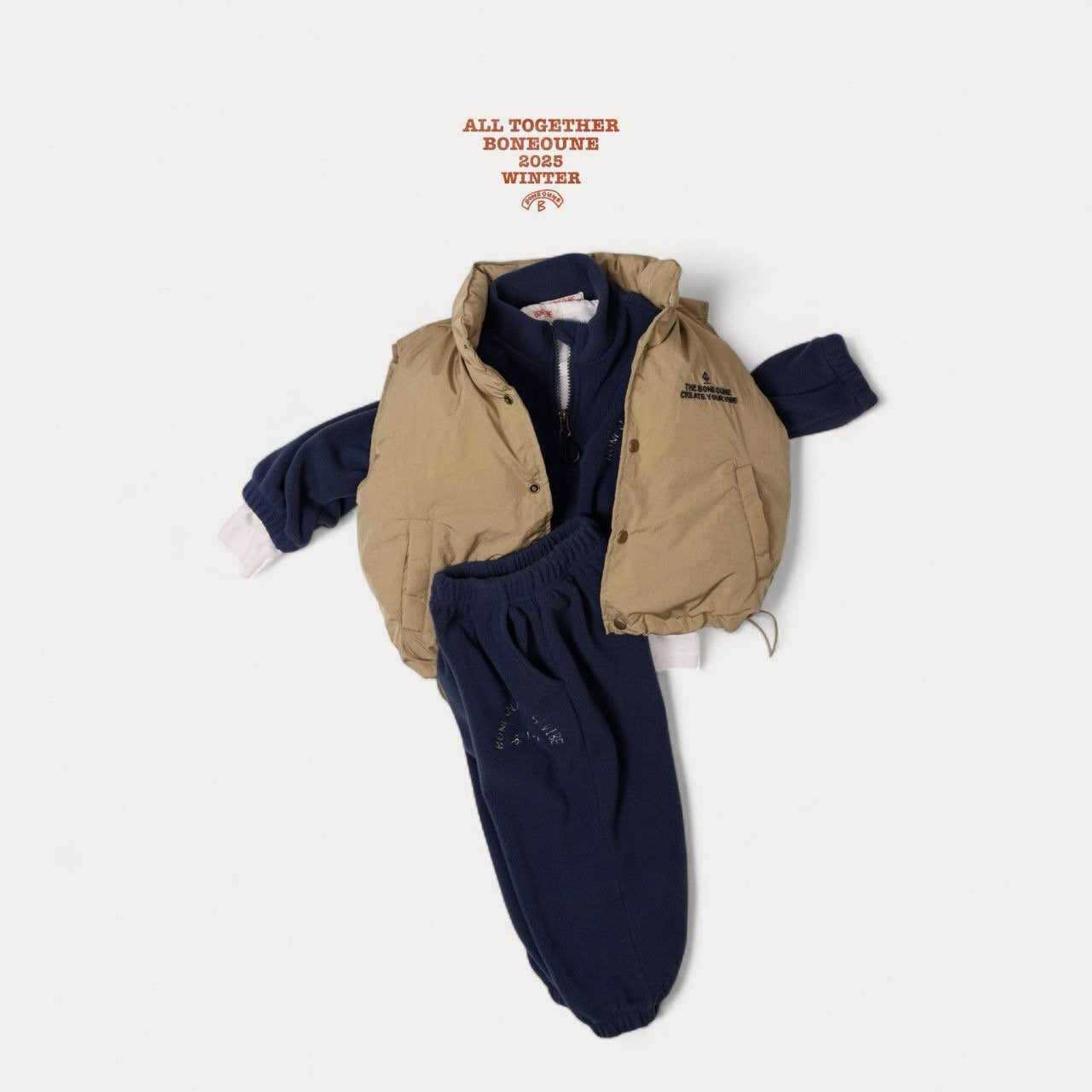 《予約》Rose Fleece Jogger Pants / Boneoune