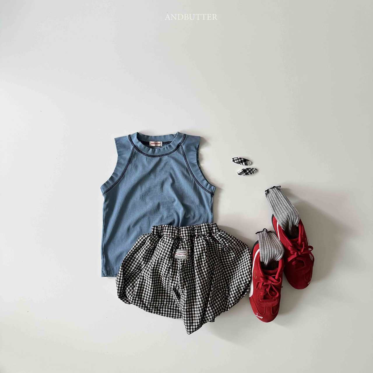 《予約》Check Balloon Pants / andbutter