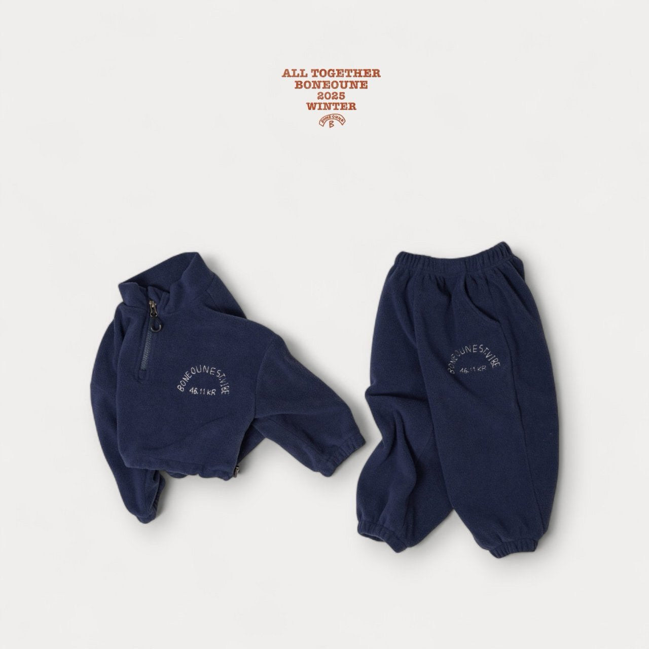 《予約》Rose Cropped Half Zip / Boneoune