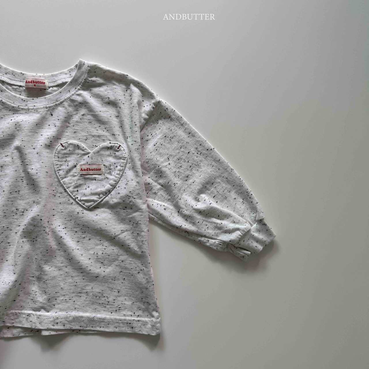 《予約》Heart Pocket Tee / andbutter