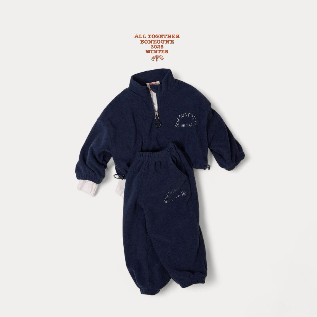 《予約》Rose Cropped Half Zip / Boneoune