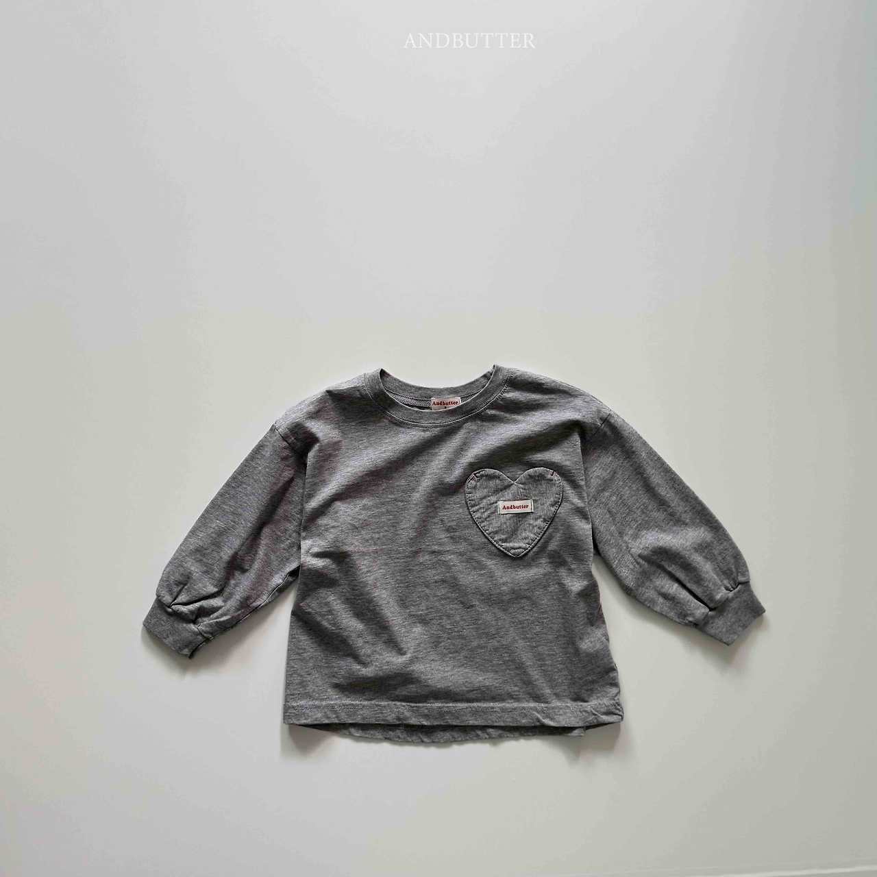 《予約》Heart Pocket Tee / andbutter