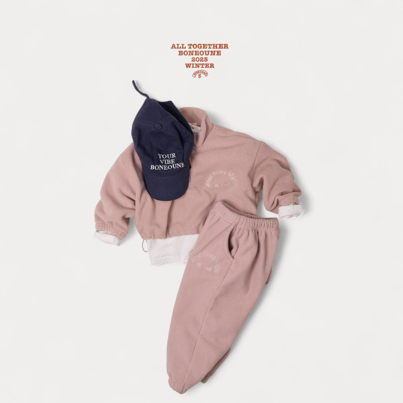 《予約》Rose Cropped Half Zip / Boneoune