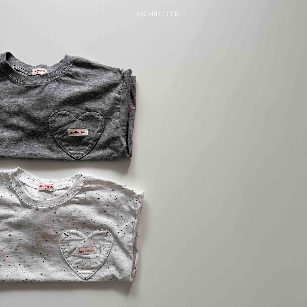 《予約》Heart Pocket Tee / andbutter