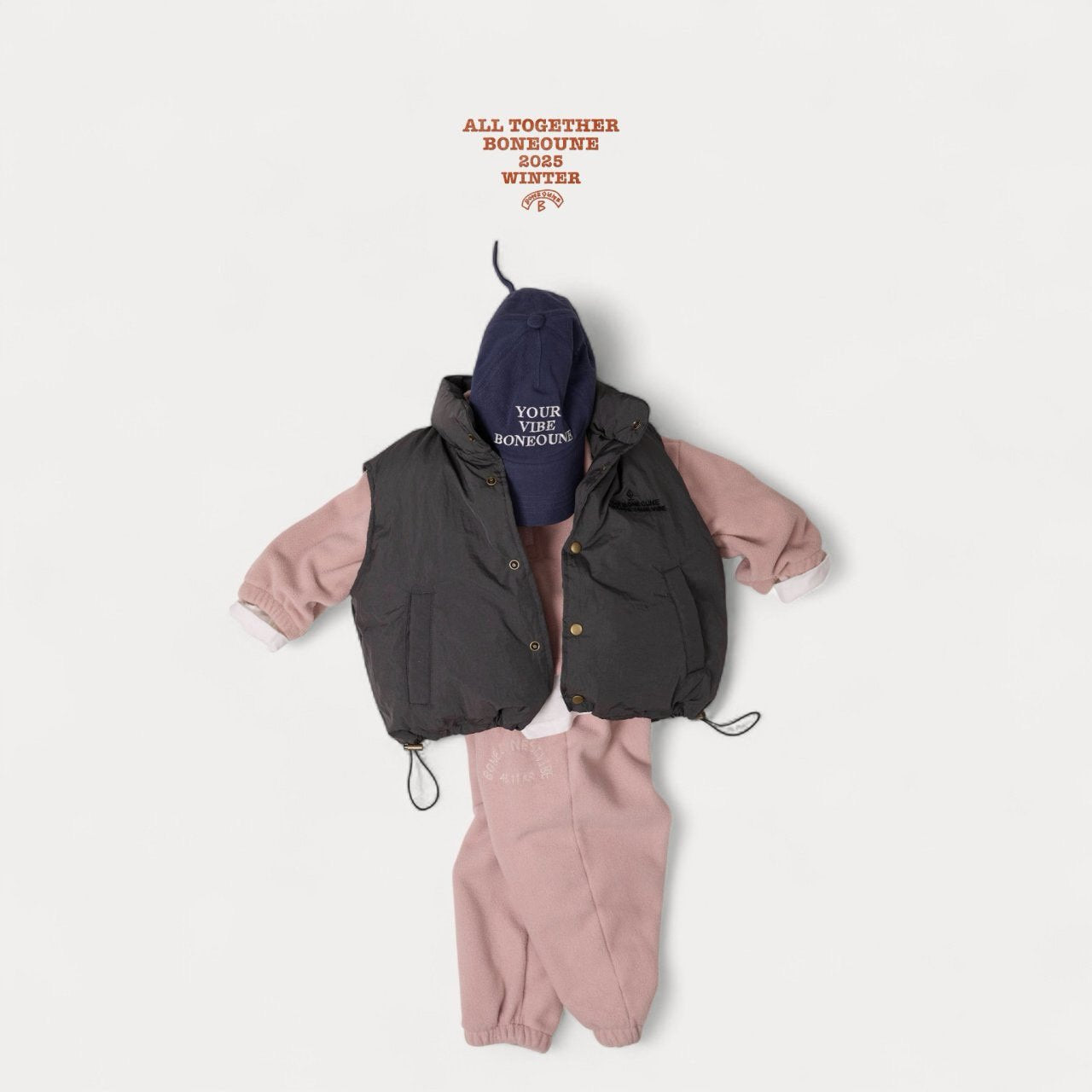 《予約》Rose Cropped Half Zip / Boneoune