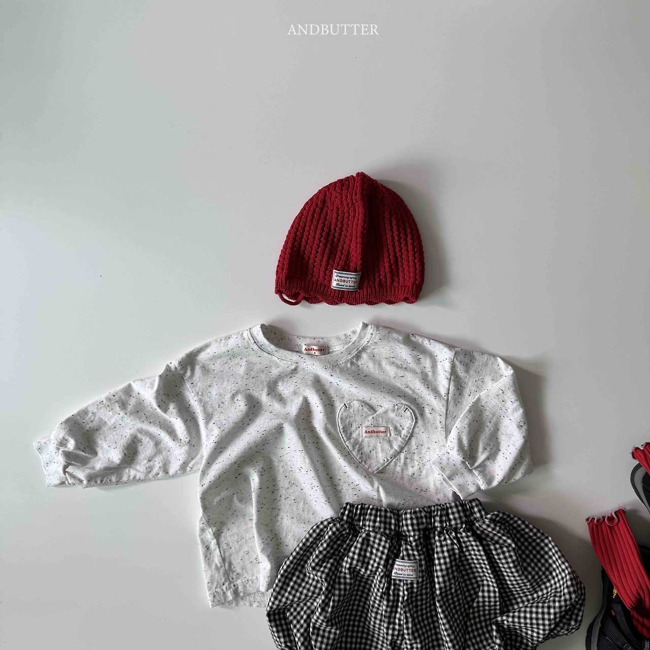 《予約》Heart Pocket Tee / andbutter