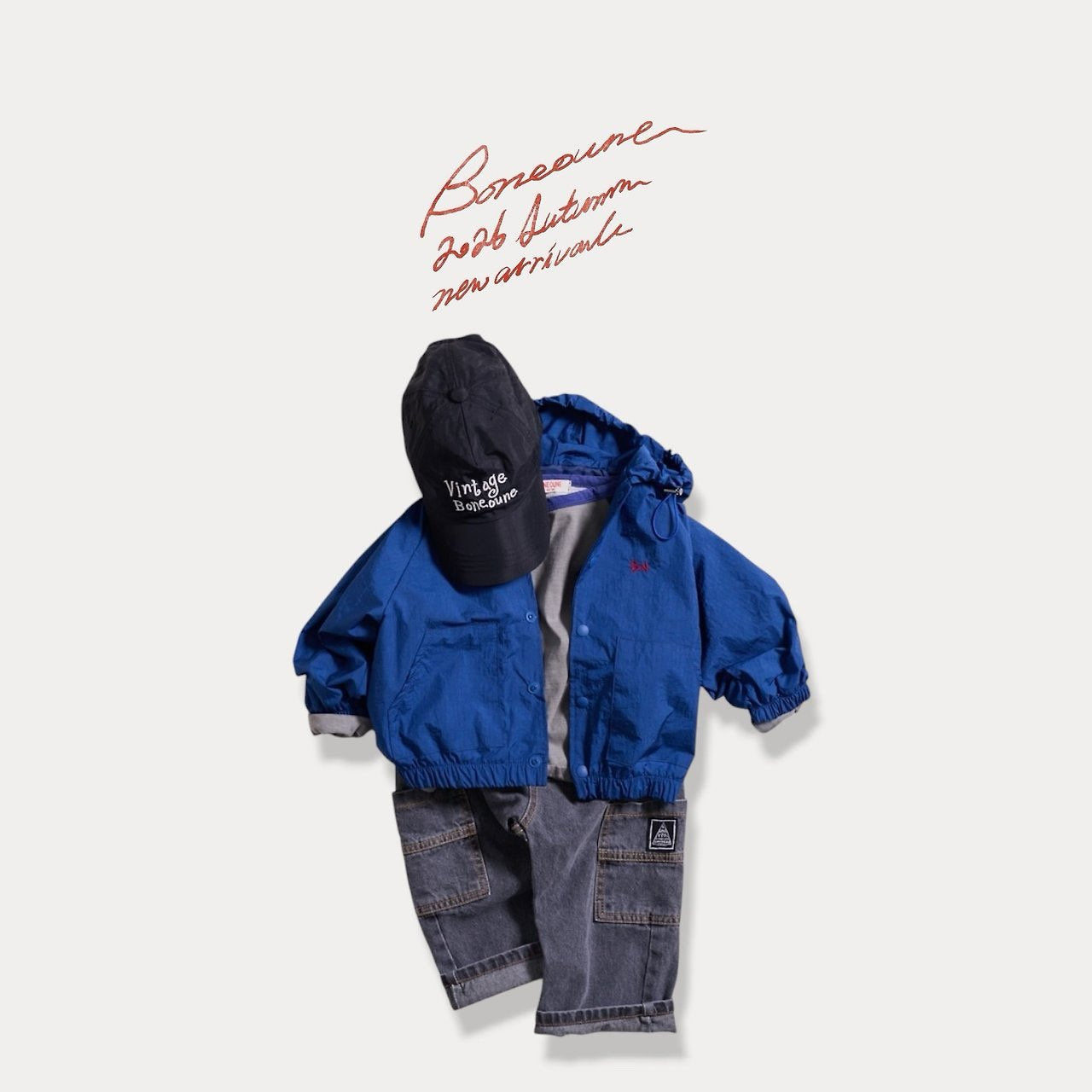 《予約》Square Windbreaker  / BONEOUNE