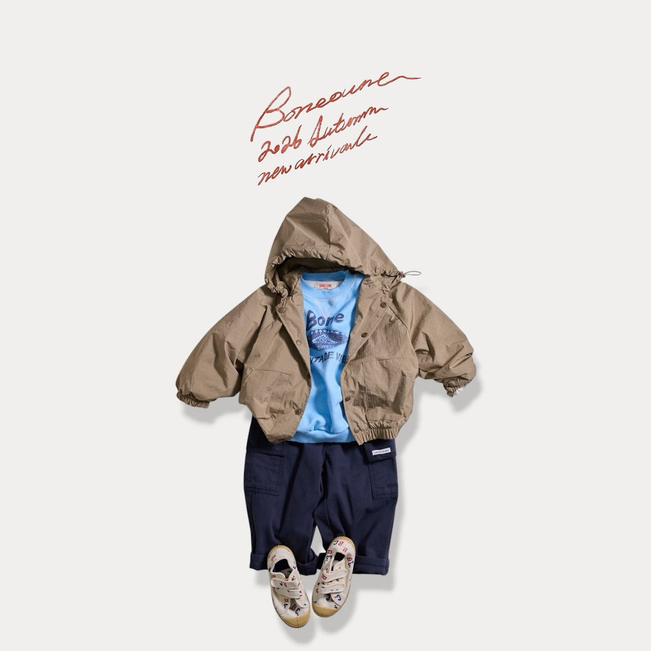 《予約》Square Windbreaker  / BONEOUNE
