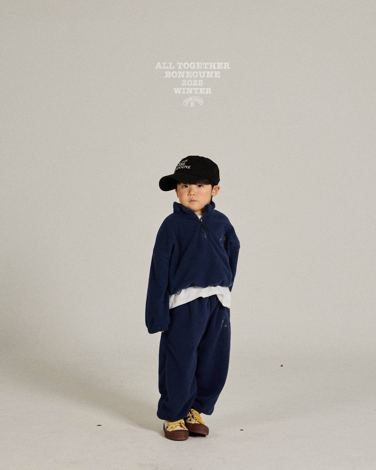 《予約》Rose Cropped Half Zip / Boneoune