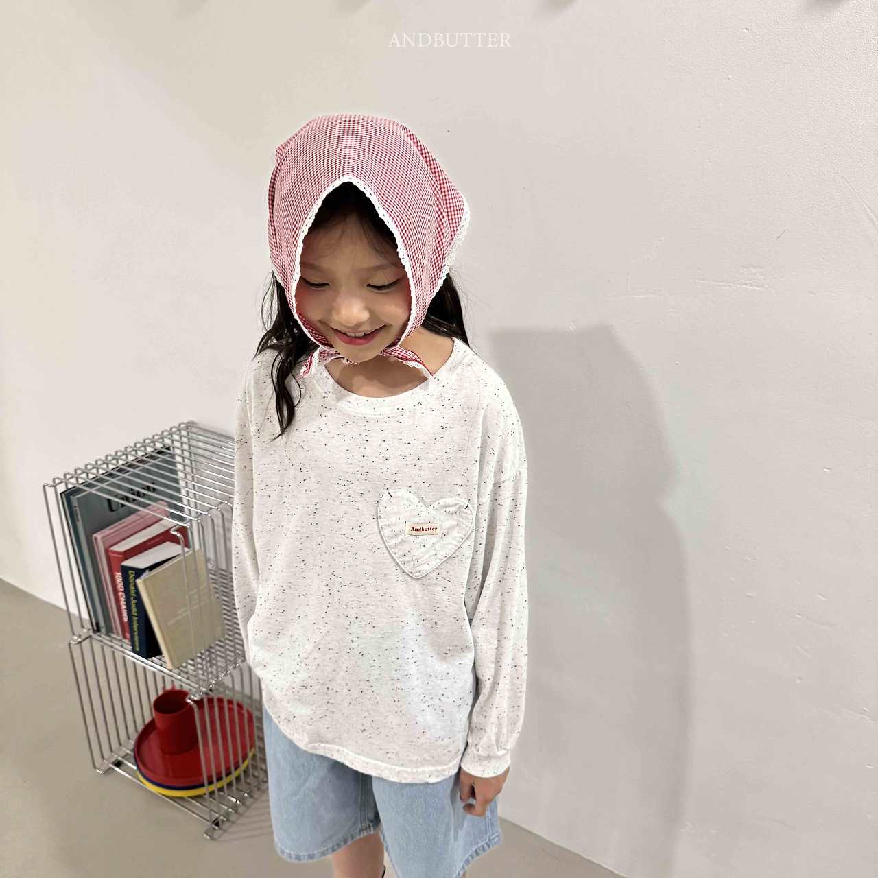 《予約》Heart Pocket Tee / andbutter