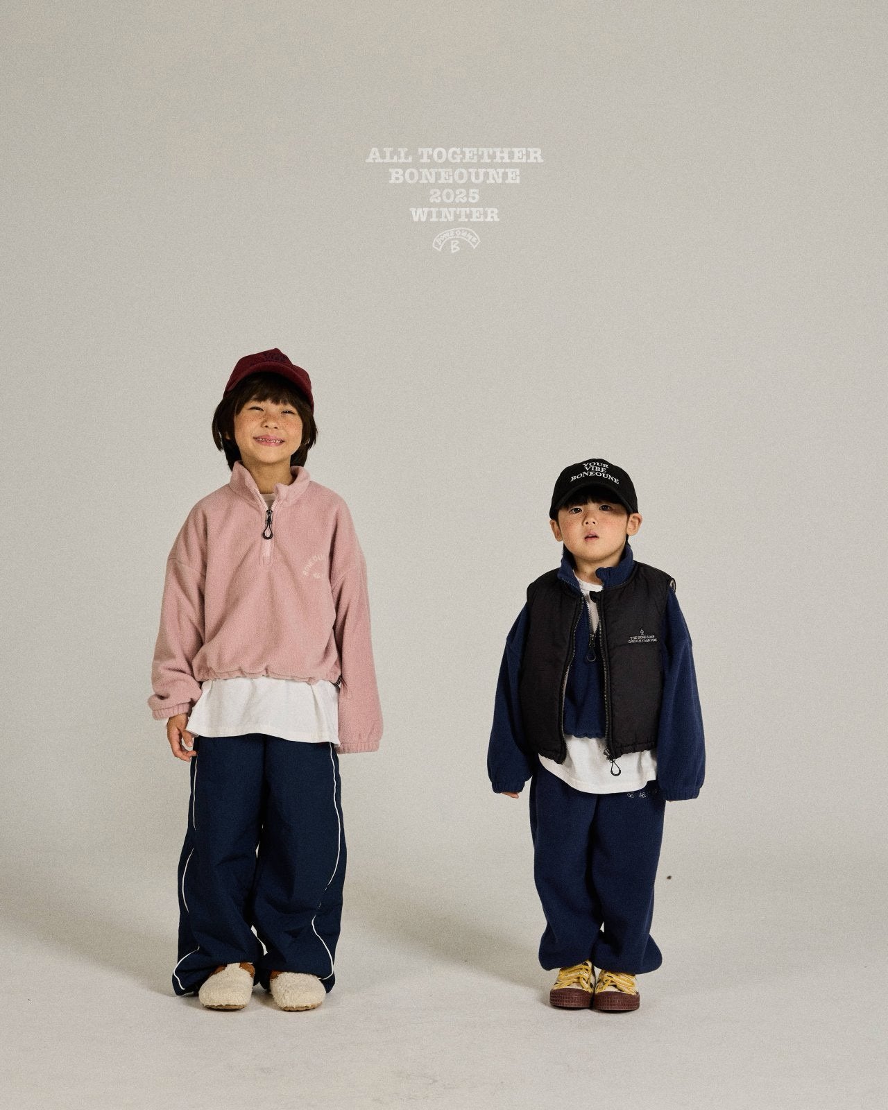 《予約》Rose Cropped Half Zip / Boneoune