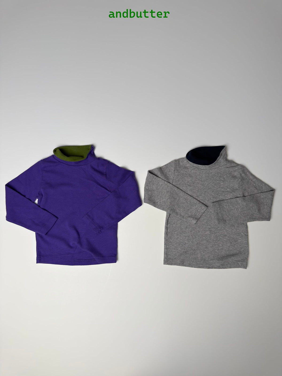 《予約》Contrast Neck Tee / ANDBUTTER