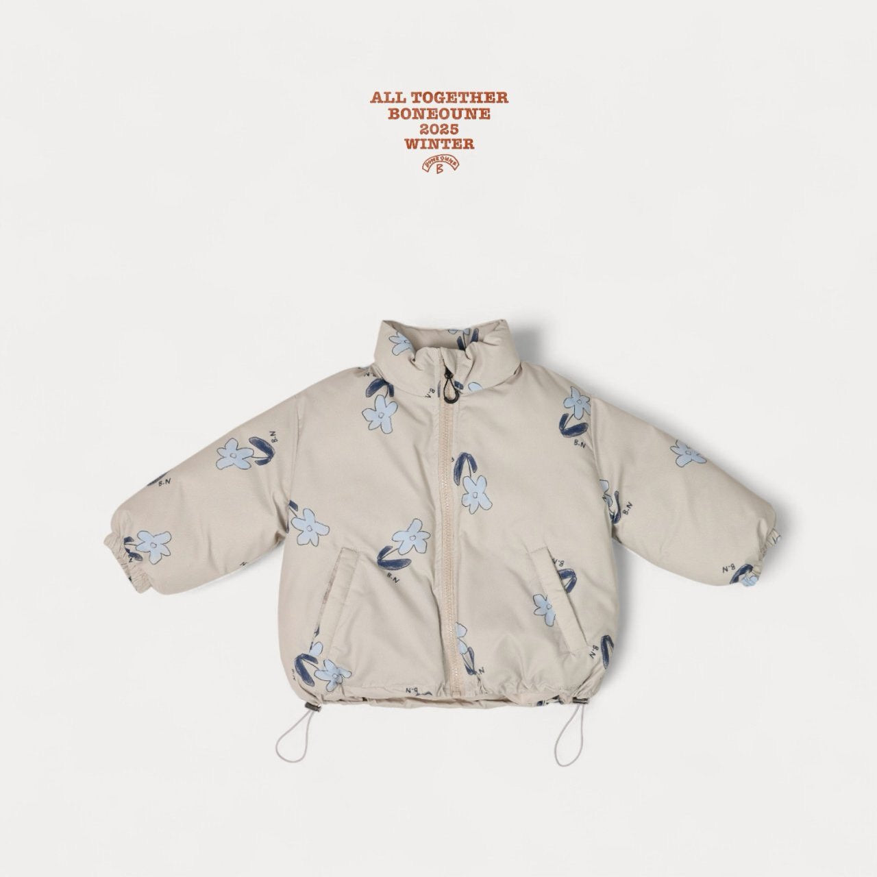 《予約》Blue Flower Down Jacket / Boneoune