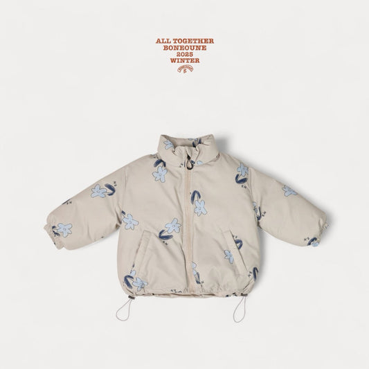 《予約》Blue Flower Down Jacket / Boneoune