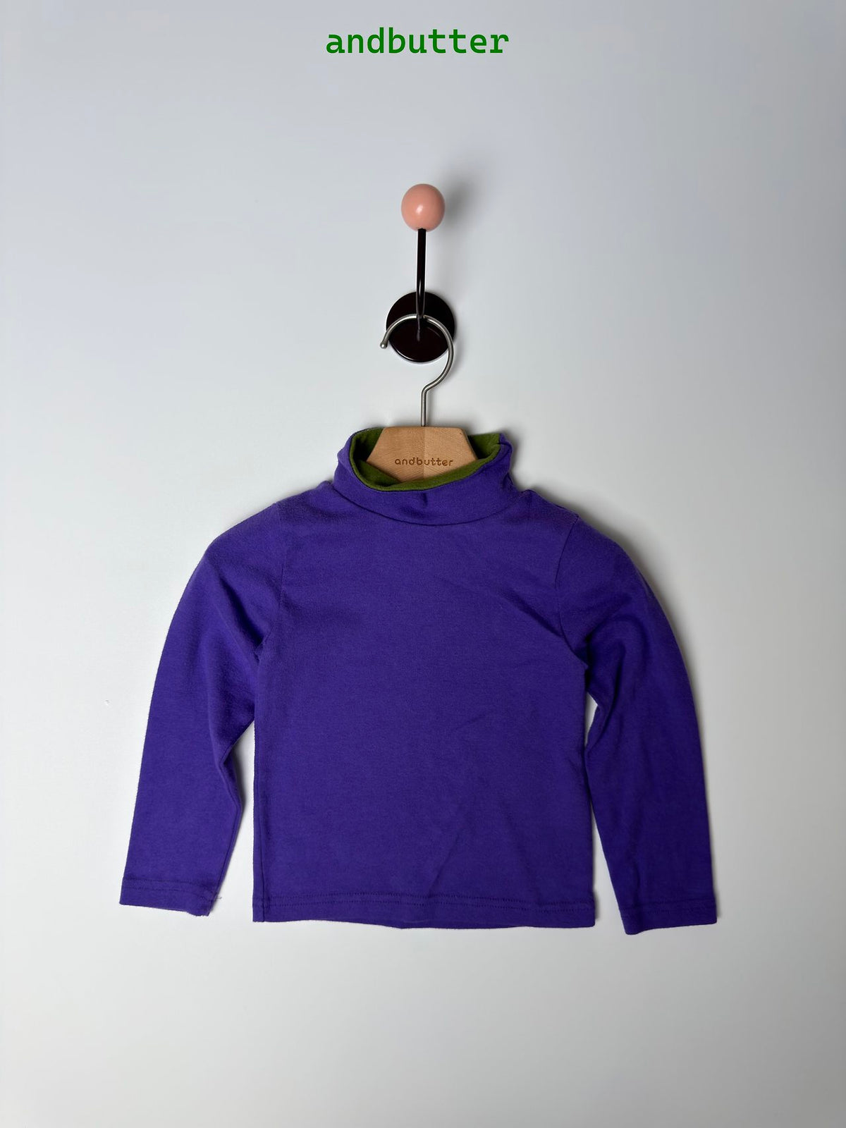 《予約》Contrast Neck Tee / ANDBUTTER