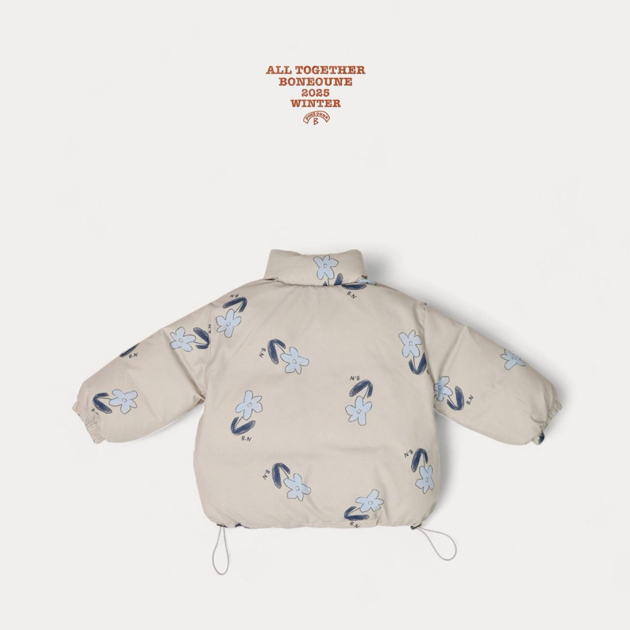 《予約》Blue Flower Down Jacket / Boneoune