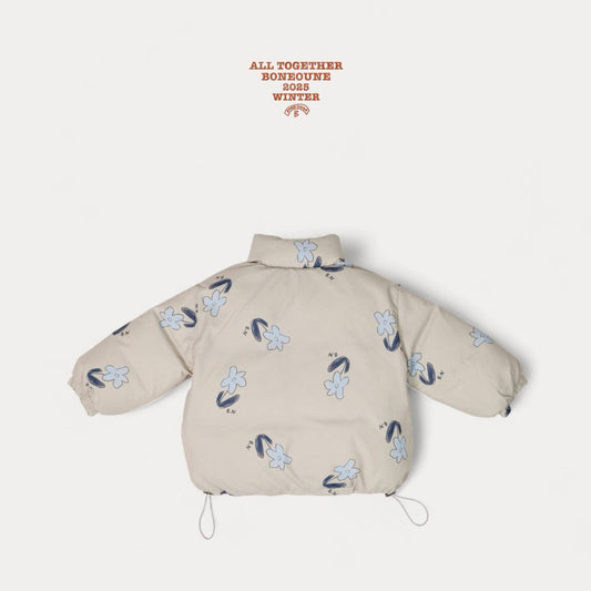 《予約》Blue Flower Down Jacket / Boneoune