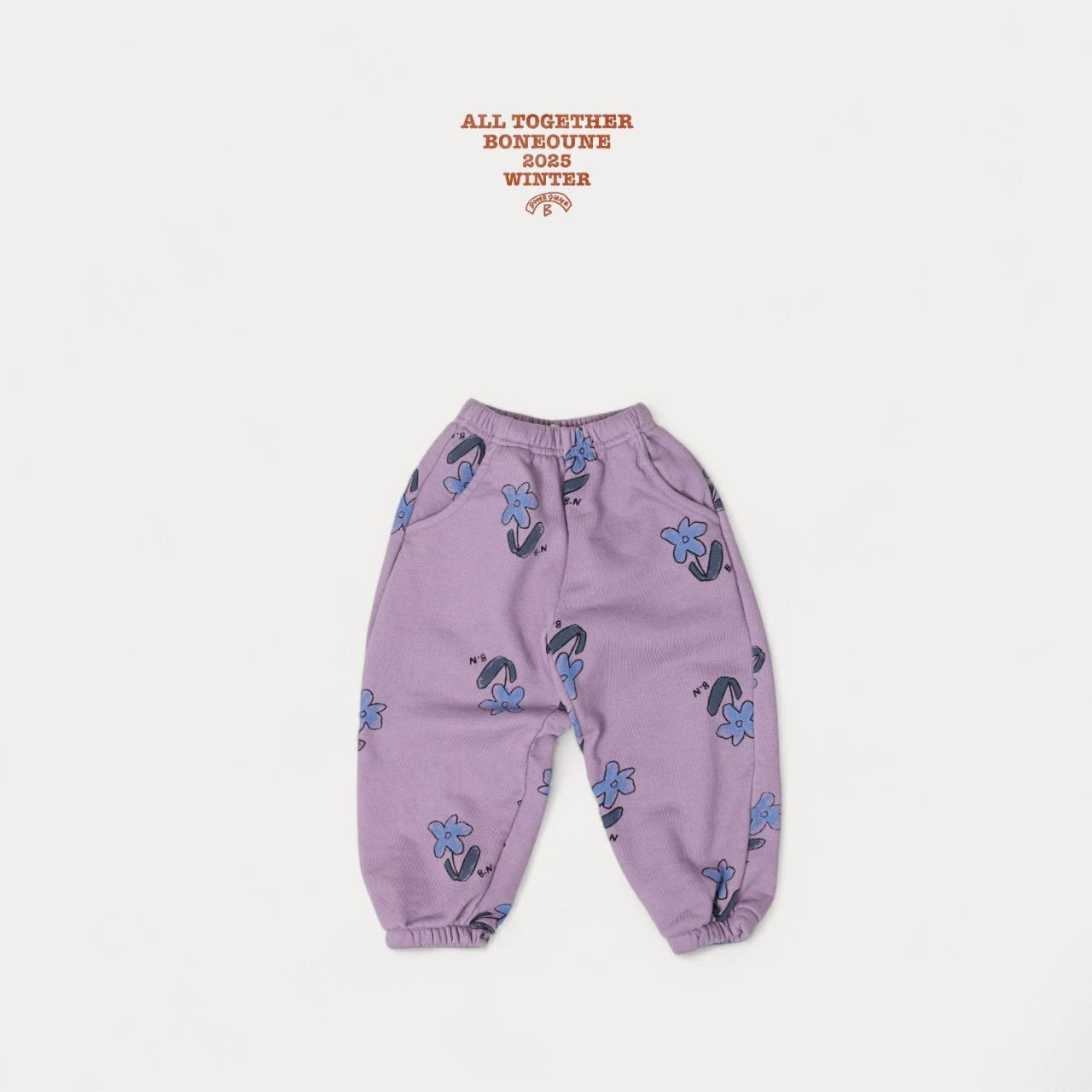 《予約》Bule Flower Pig Jogger Pants / Boneoune