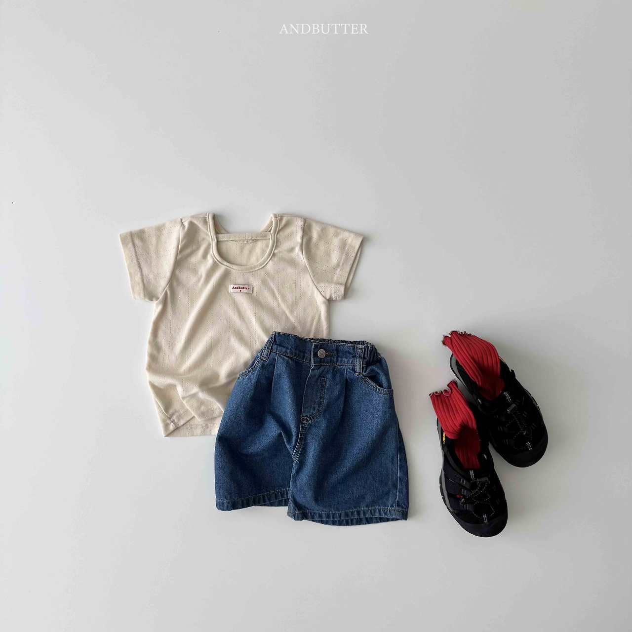 《予約》Back Point Tee / andbutter