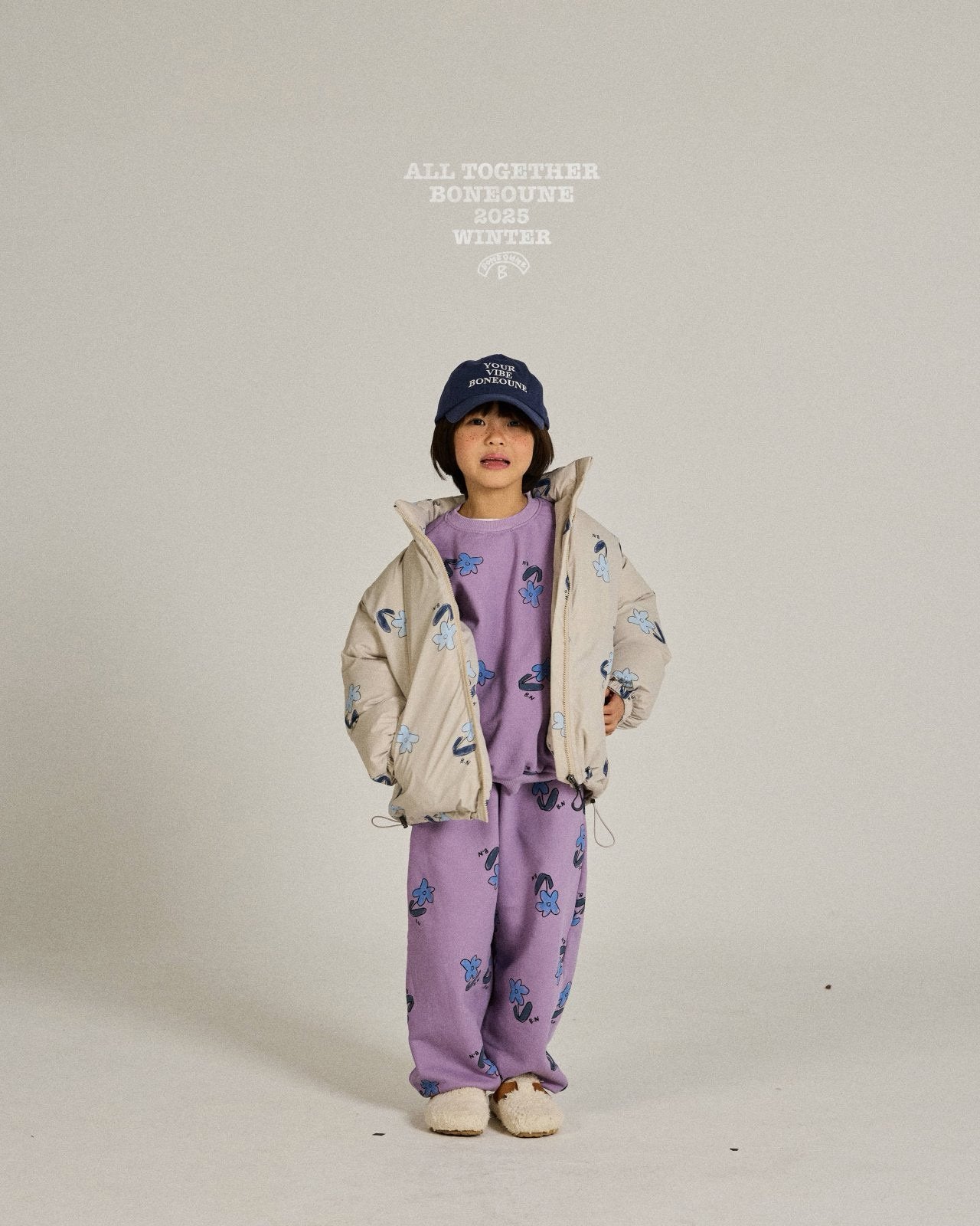 《予約》Bule Flower Pig Jogger Pants / Boneoune