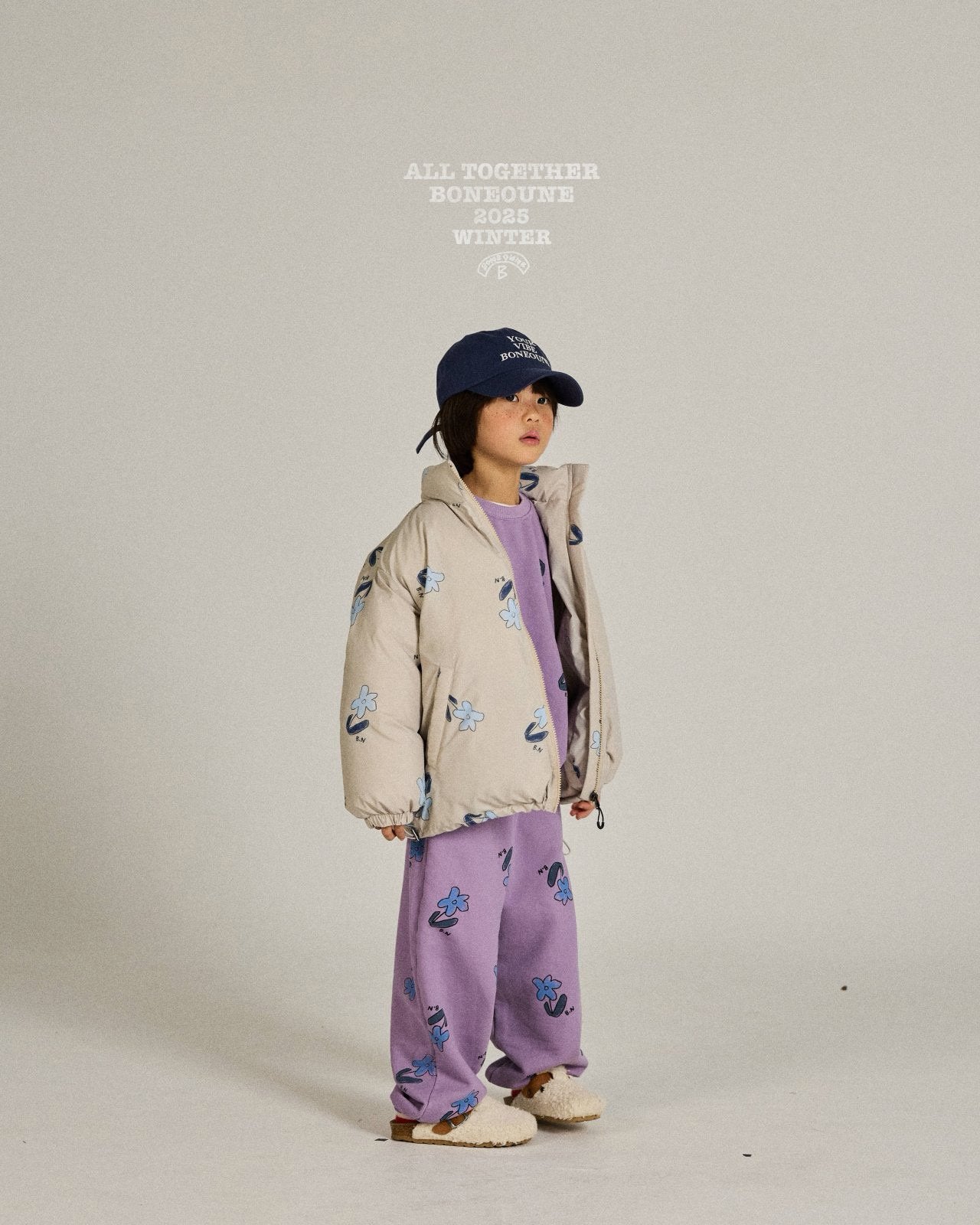 《予約》Bule Flower Pig Jogger Pants / Boneoune