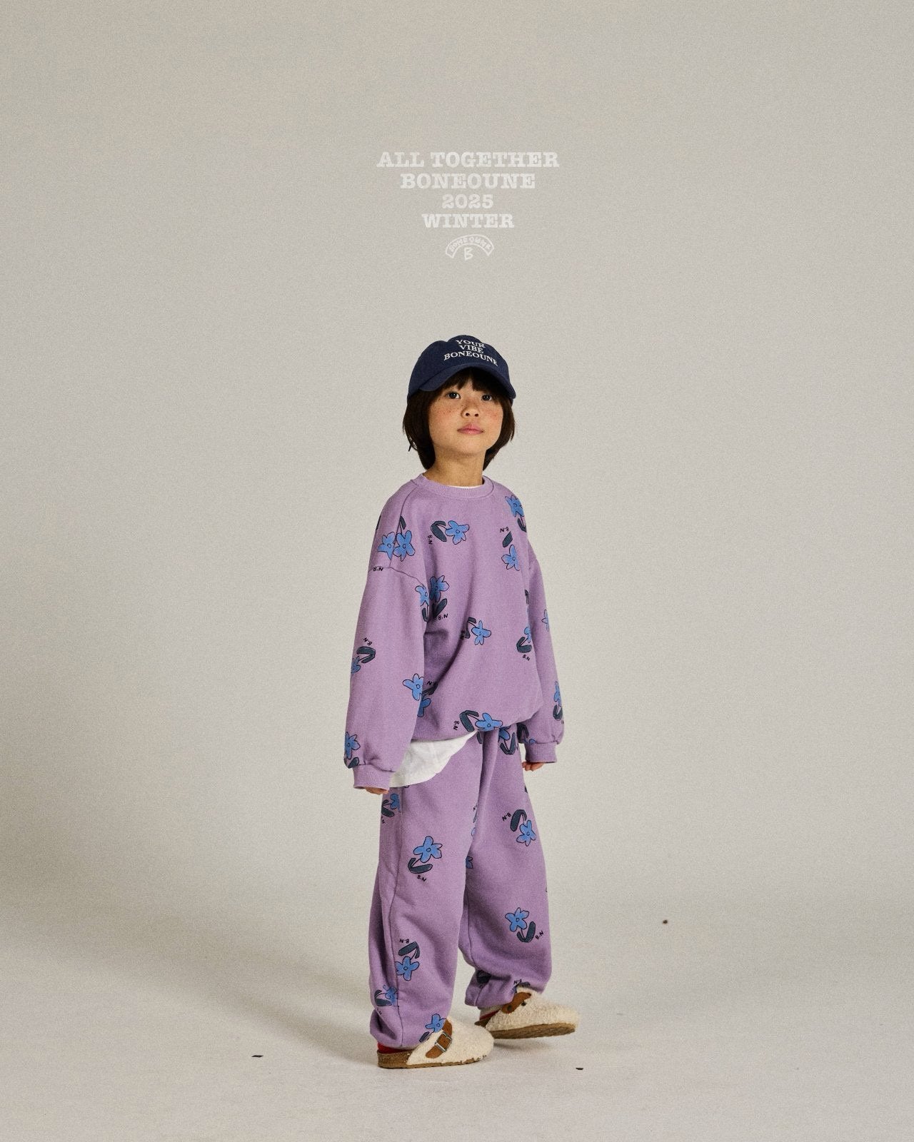 《予約》Bule Flower Pig Jogger Pants / Boneoune