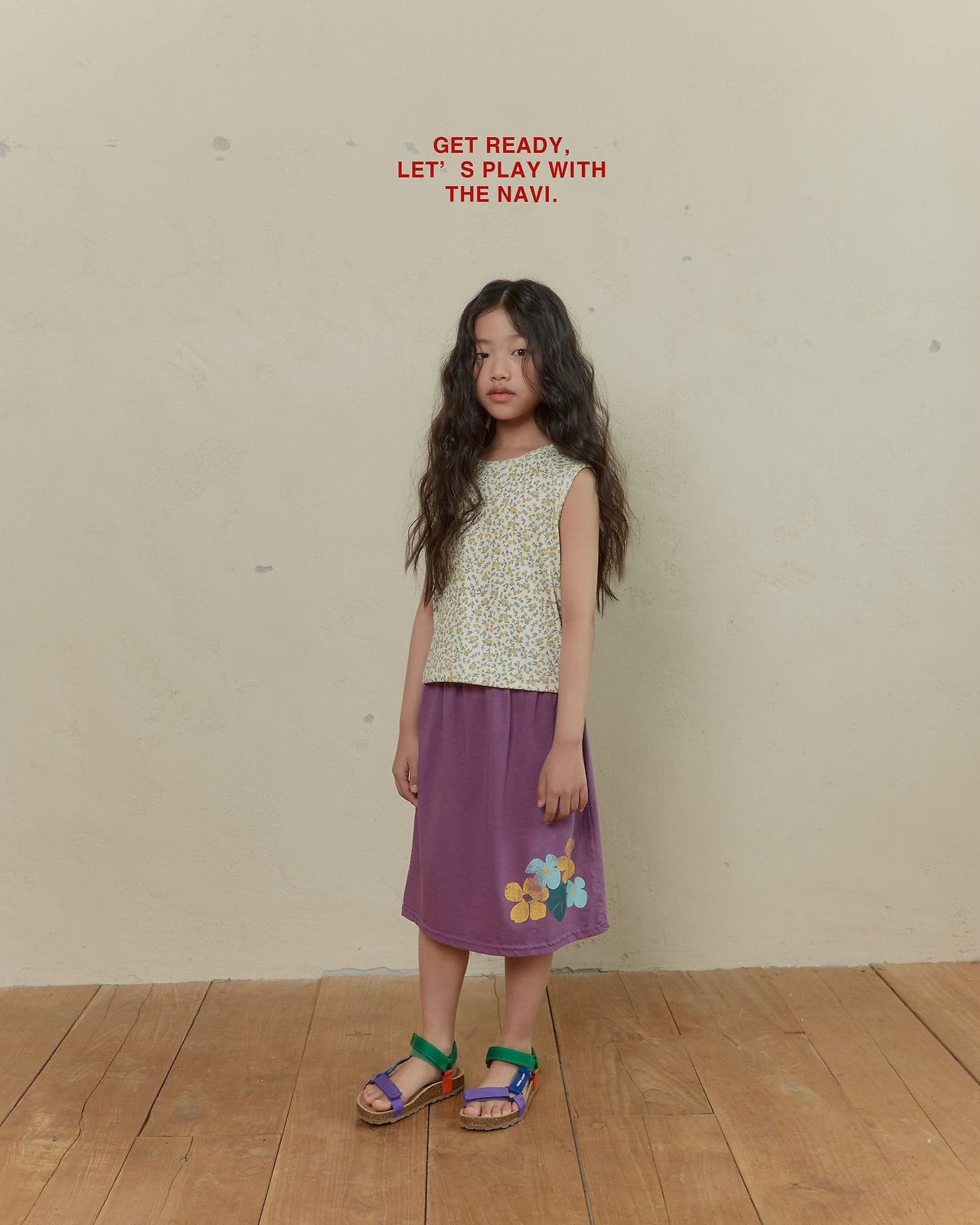 《予約》Calla Lily Skirt / Navi