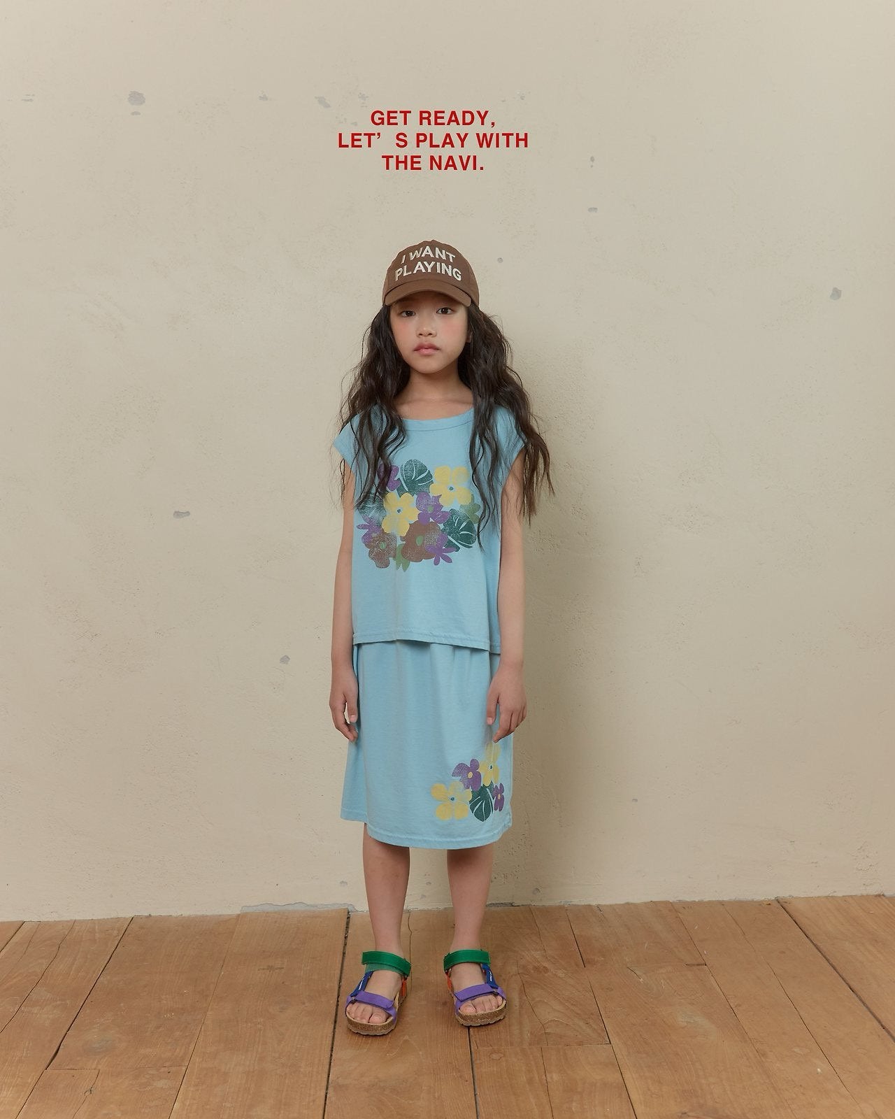 《予約》Calla Lily Skirt / Navi