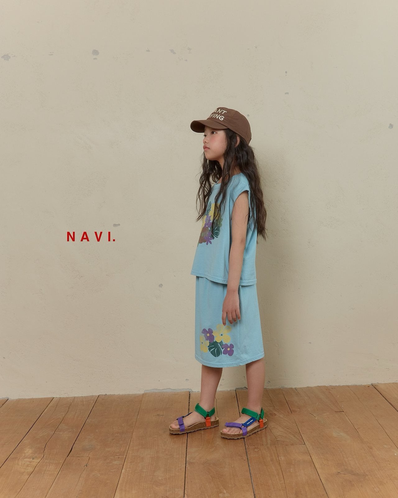 《予約》Calla Lily Skirt / Navi