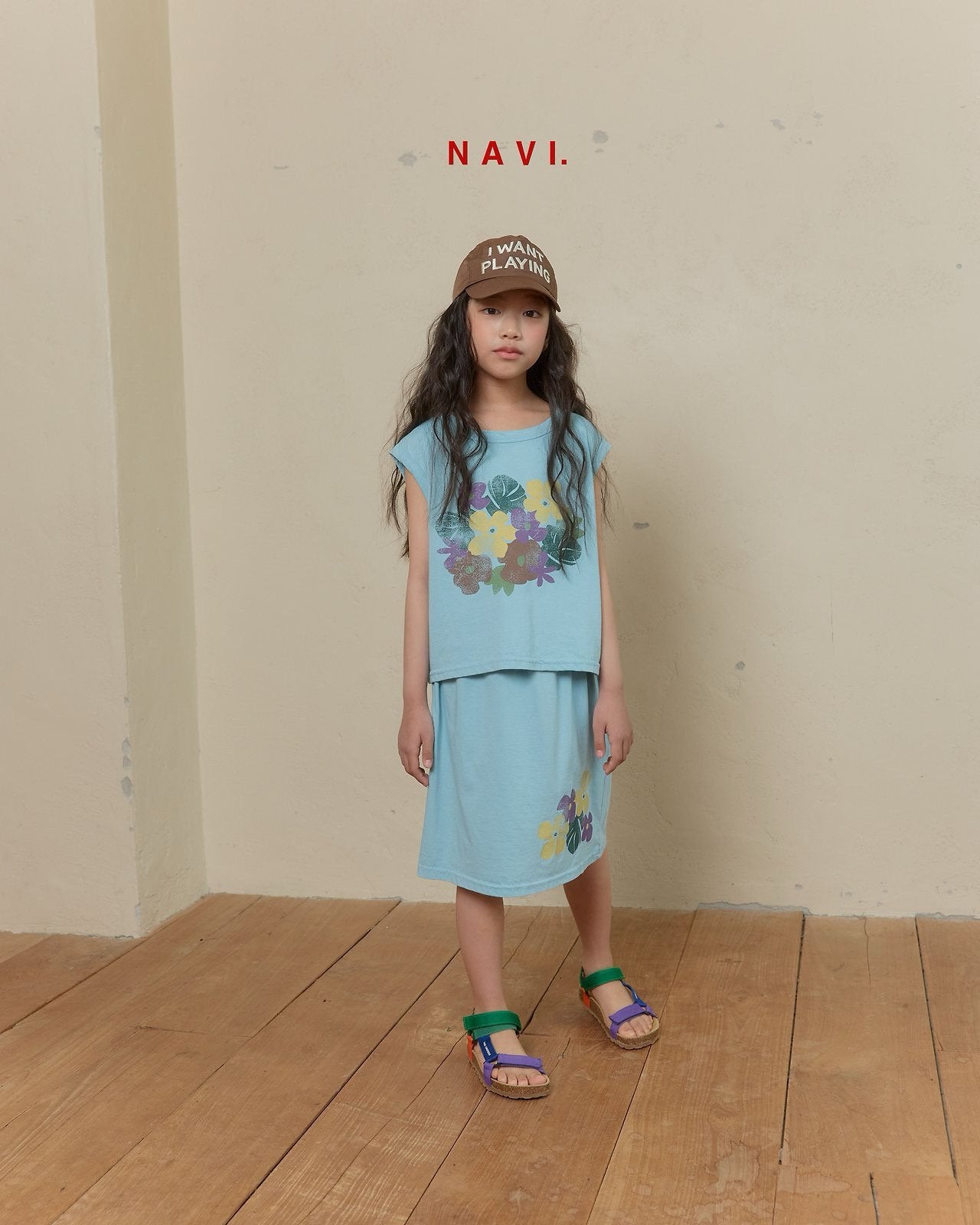 《予約》Calla Lily Skirt / Navi