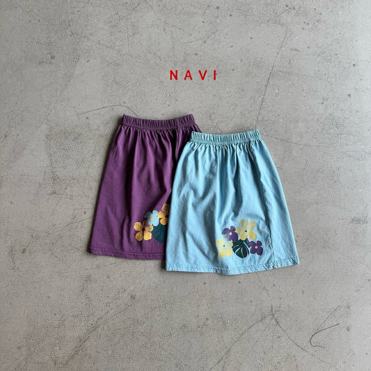 《予約》Calla Lily Skirt / Navi