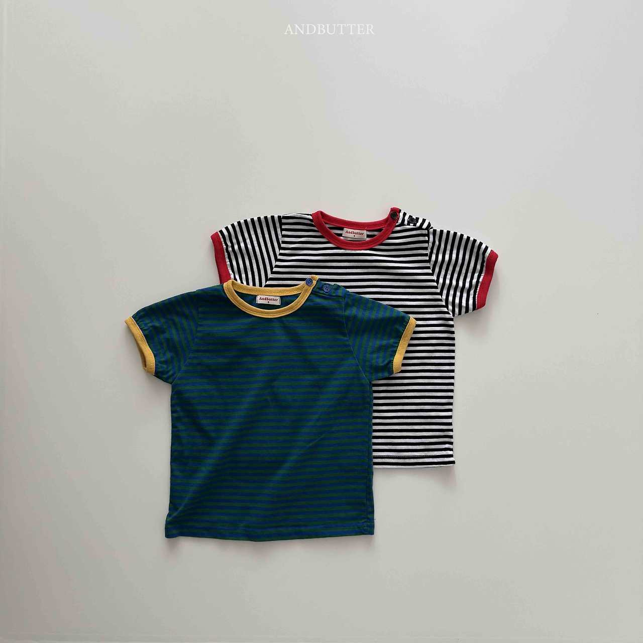 《予約》Daily Button Tee / andbutter
