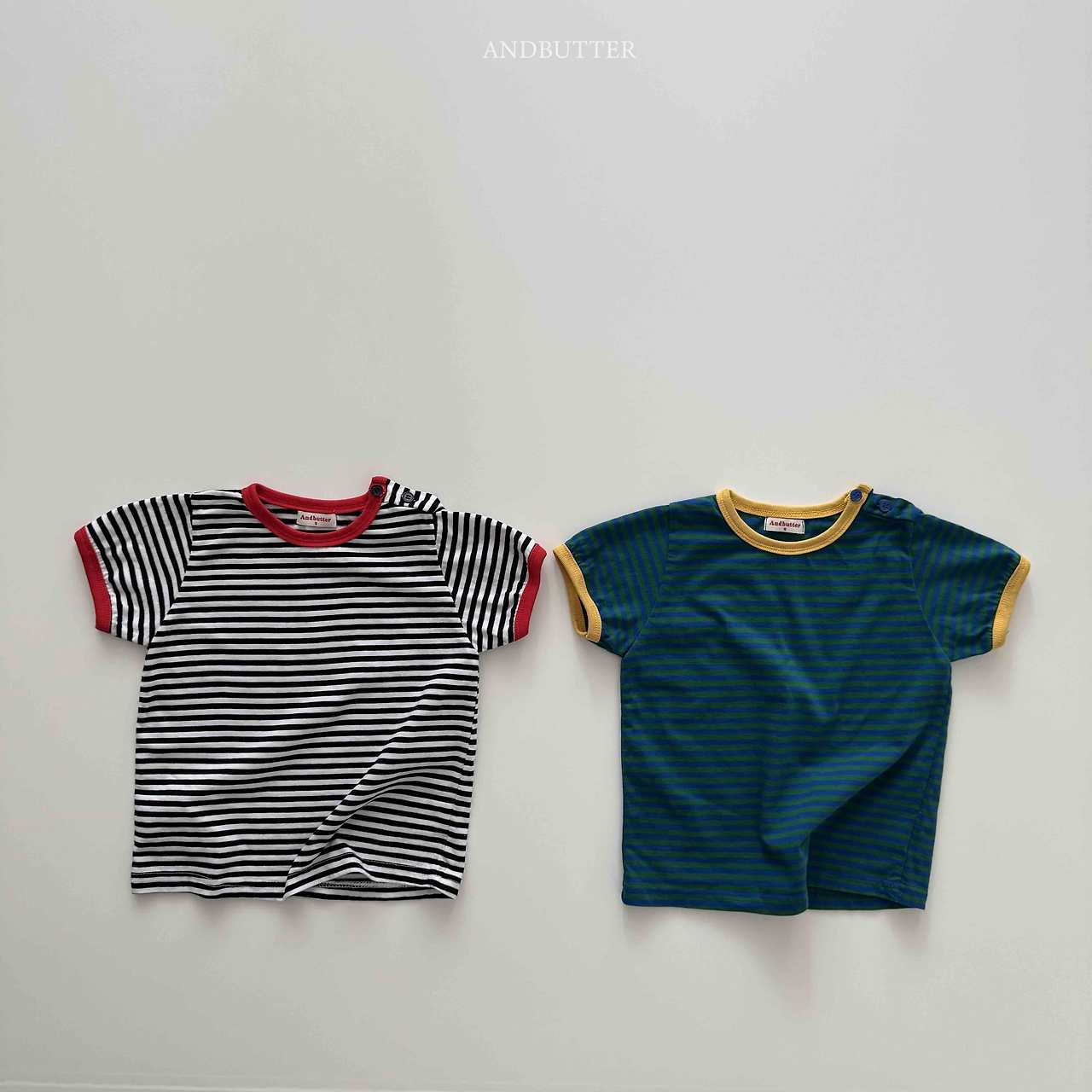 《予約》Daily Button Tee / andbutter