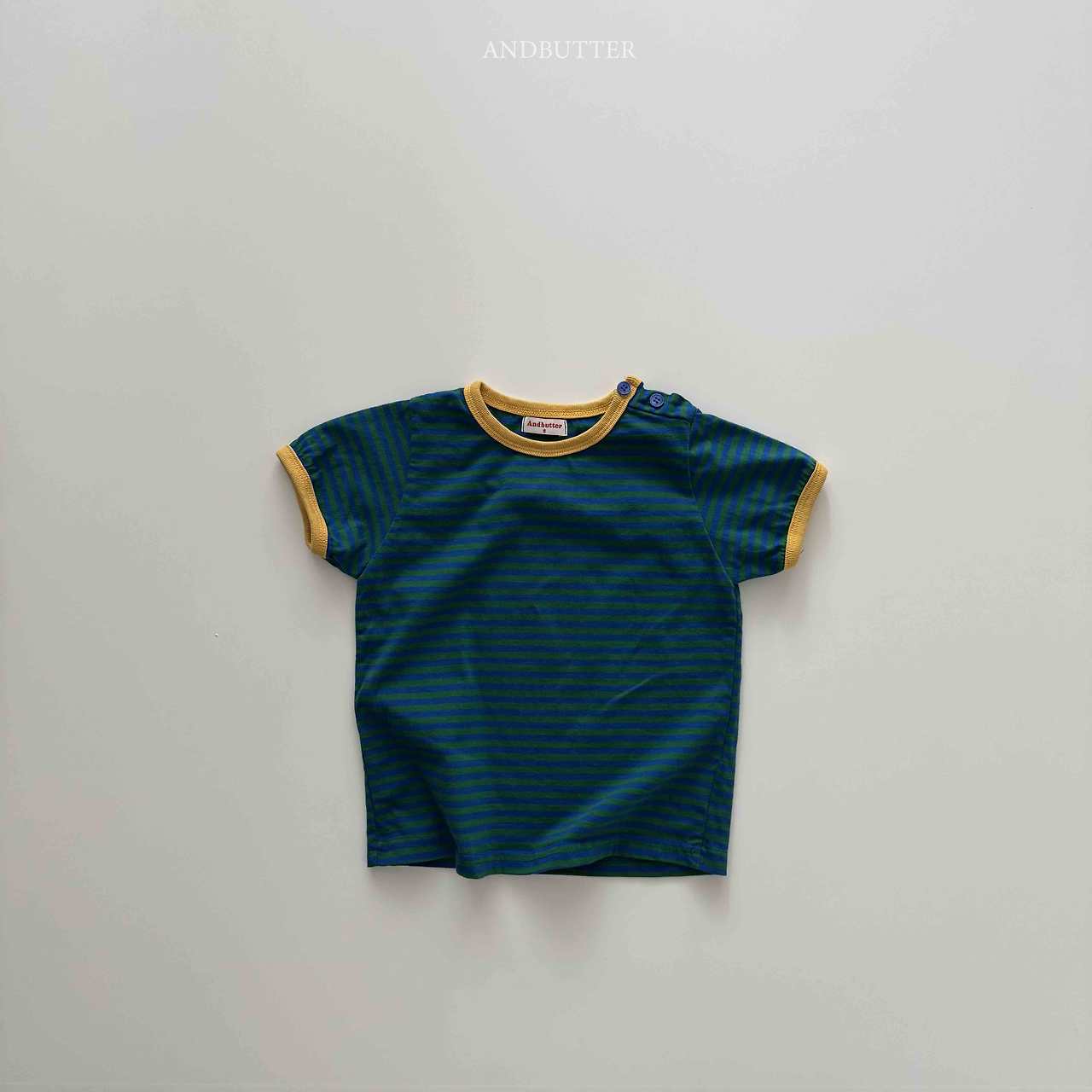 《予約》Daily Button Tee / andbutter