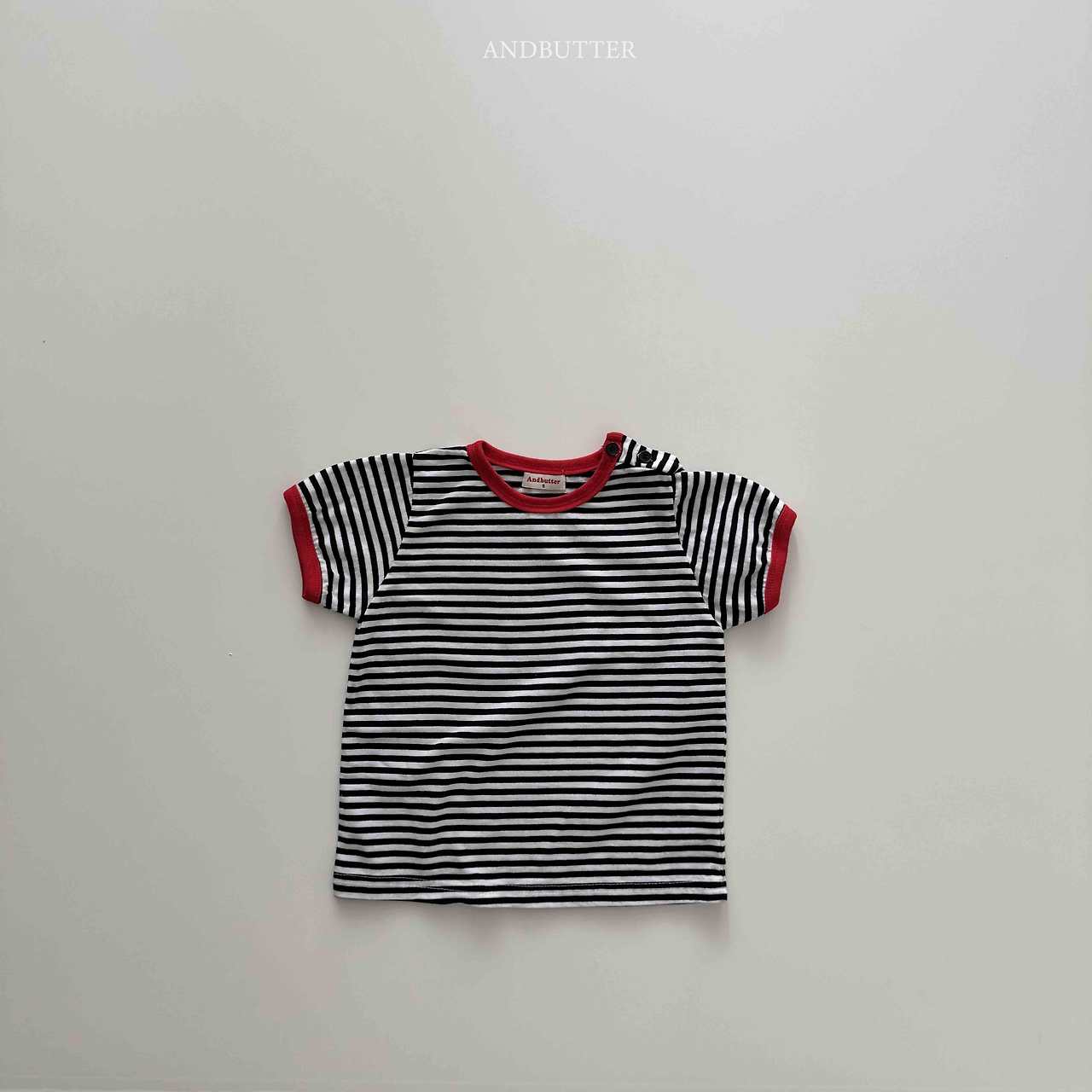 《予約》Daily Button Tee / andbutter