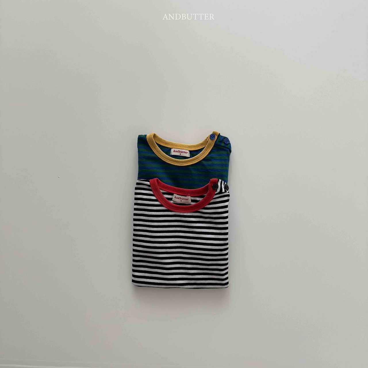 《予約》Daily Button Tee / andbutter