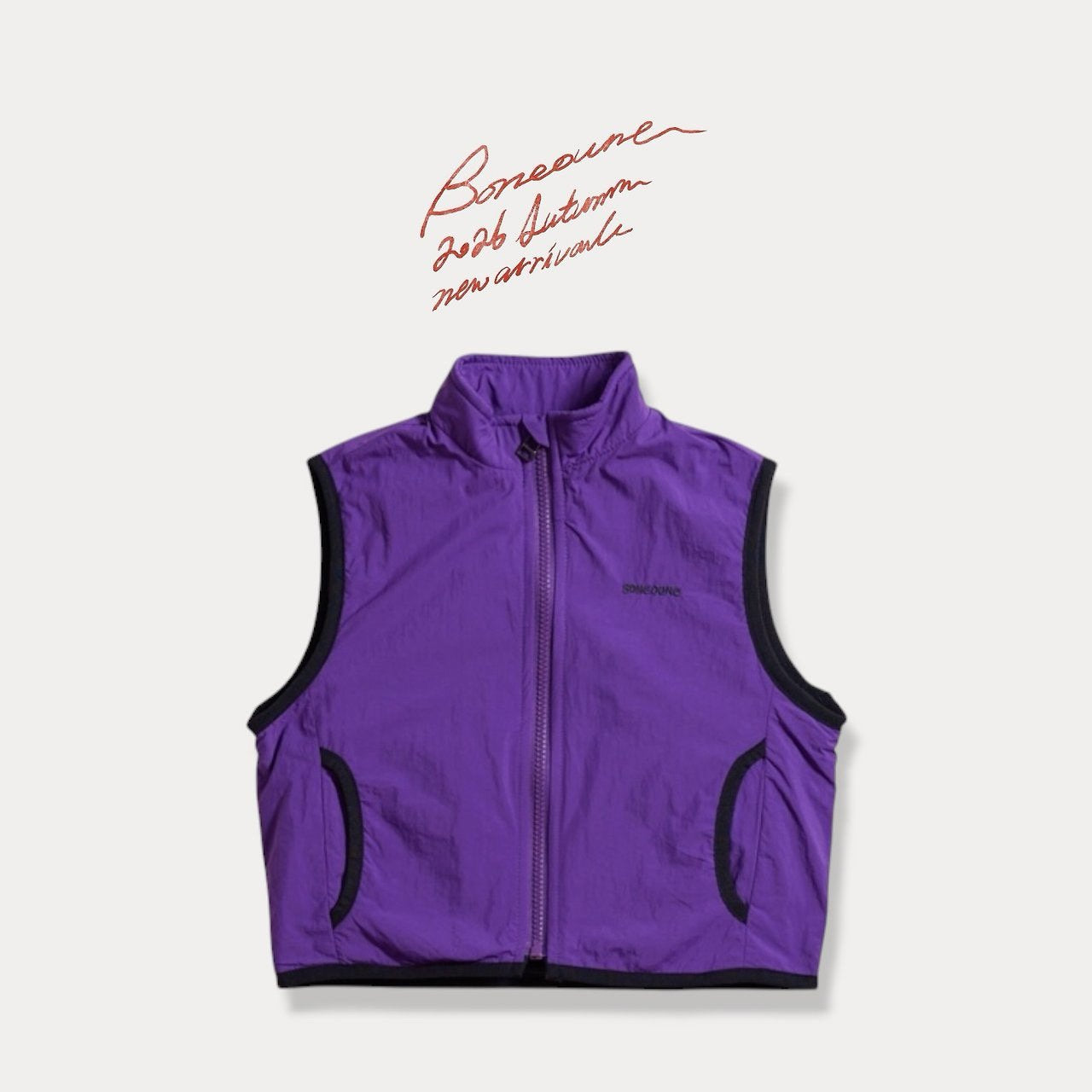 《予約》Two-Tone Pata Vest / BONEOUNE